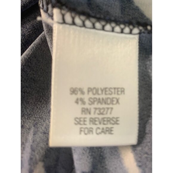 Dana Buchman Womens Dress Size Medium Black Blue Multi Color Office Church Work - Picture 4 of 6